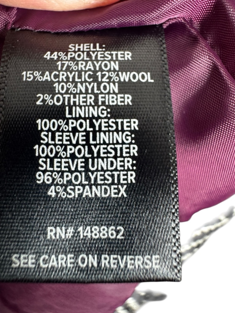 TORRID Fit & Flare Herringbone Coat Jacket Peacoat Plus Size 2X - Picture 14 of 15